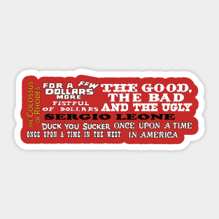 Sergio Leone Filmography • English Sticker